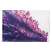 Fantasie Mystieke Amethist Crystal Dragon Beast Kussensloop (Achterkant)
