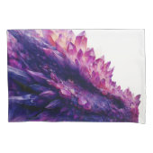 Fantasie Mystieke Amethist Crystal Dragon Beast Kussensloop (Voorkant)