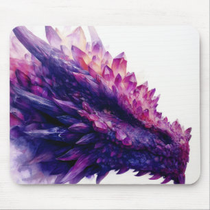 Fantasie Mystieke Amethist Crystal Dragon Beast Muismat