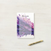 Fantasie Mystieke Amethist Crystal Dragon Beast Post-it® Notes (Op bureau)