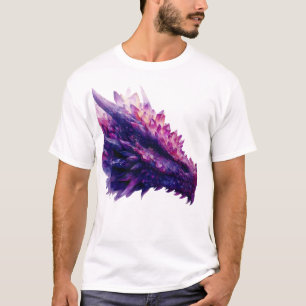 Fantasie Mystieke Amethist Crystal Dragon Beast T-shirt