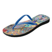 FANTASIE ONTWERPER COLLAGE TEENSLIPPERS (Schuin)