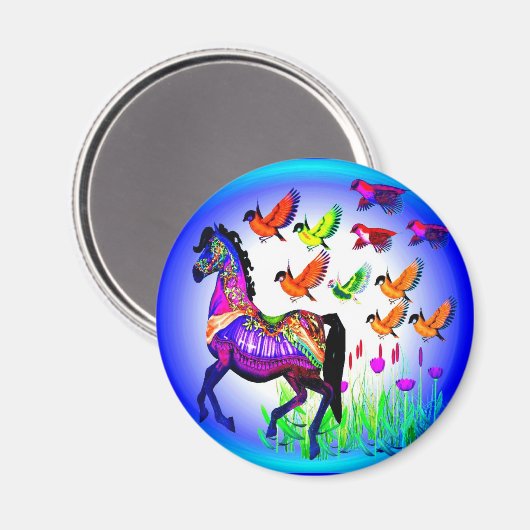 Fantasie Paard Magneet (Voorkant / Achterkant)