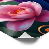 Fantasie Paarse papegaai Perfect Poster (Hoek)