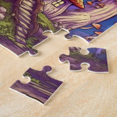 Fantasie Paddestoel huis Puzzel Legpuzzel (Zijkant)