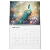 Fantasie Pauwen in Abstracte Stijl Kalender (Jan 2027)
