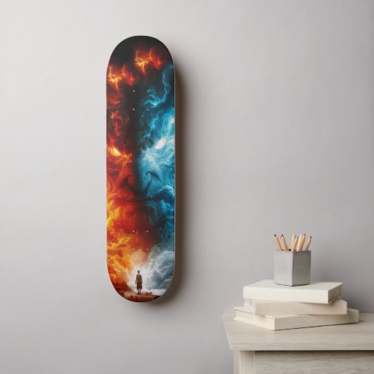 Fantasie Persoonlijk Skateboard (Muurkunst)