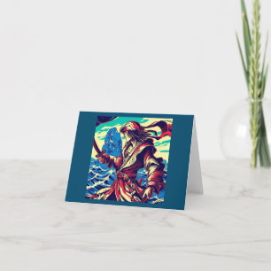 Fantasie Pirate Anime - Woodcut 2 Kaart