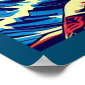 Fantasie Pirate Anime - Woodcut 2 Poster (Hoek)