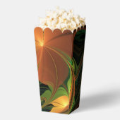 Fantasie Plant Abstract Groen Roest Bruin Fractal Bedankdoosjes (Popped)