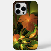 Fantasie Plant Abstract Groen Roest Bruin Fractal Case-Mate iPhone Case (Achterkant)