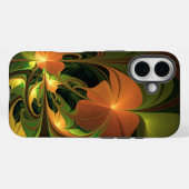 Fantasie Plant Abstract Groen Roest Bruin Fractal Case-Mate iPhone Case (Achterkant (horizontaal))