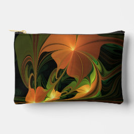 Fantasie Plant Abstract Groen Roest Bruin Fractal Etui
