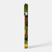 Fantasie Plant Abstract Groen Roest Bruin Fractal iPhone 15 Case (Linkerkant)