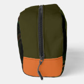 Fantasie Plant Abstract Groen Roest Bruin Fractal Toilettasje (Rechts)