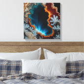 Fantasie Pluim Agaat Canvas Print (Insitu (Slaapkamer))
