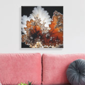 Fantasie Pluim Agaat Canvas Print (Insitu (Woonkamer))