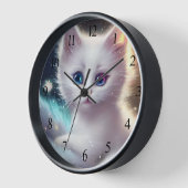 Fantasie pluizig witte kat (Hoek)