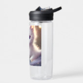 Fantasie pluizig witte kat waterfles (Links)