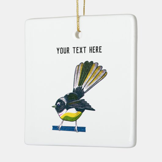 Fantasie Risograph Keramisch Ornament (Links)