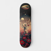 Fantasie robot kat skateboard (Voorkant)