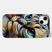 Fantasie Schattige Art Deco Cat Case-Mate iPhone Case (Achterkant (horizontaal))