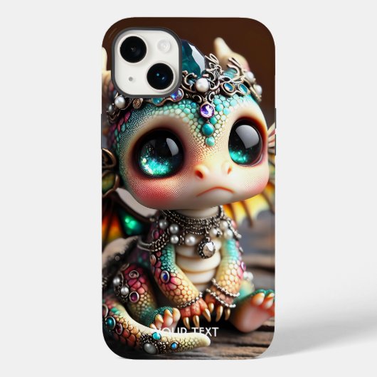 Fantasie Schattige Baby Dragon Glass Case-Mate iPhone Case (Achterkant)