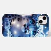 Fantasie Schattige Baby Snow Leopard Case-Mate iPhone Case (Achterkant (horizontaal))