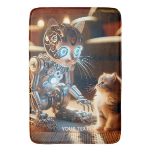 Fantasie Schattige Cyborg Cat Kitten Badmat