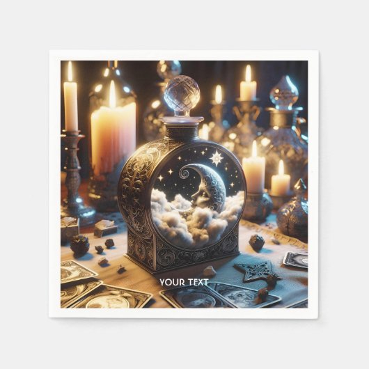 Fantasie Schattige Decanter Moon Night Servet (Voorkant)