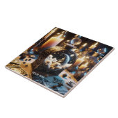 Fantasie Schattige Decanter Moon Night Tegeltje (Zijkant)