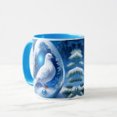 Fantasie Schattige Ei Parel Duif Mok (Voorkant links)