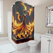 Fantasie Schattige Flamenco Meisje Dansen Douchegordijn (In situ)