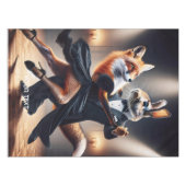 Fantasie Schattige Fox Konijn Tango Tafelkleed (Voorkant (Horizontaal))