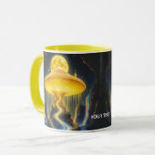 Fantasie Schattige Geel Oude Paddenstoel Mok (Voorkant links)
