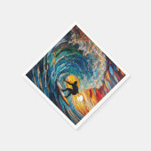 Fantasie Schattige Glas in lood Surfer Servet (Hoek)