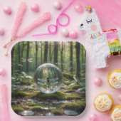 Fantasie Schattige glazen bol Dragonfly Papieren Bordje (Feest)