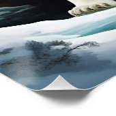 Fantasie Schattige levendig majestueus polair Beer Perfect Poster (Hoek)