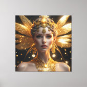 Fantasie Schattige levendig mooi sprookjesportret Canvas Afdruk (Voorkant)