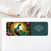 Fantasie Schattige levendig romantisch pauwenportr Etiket (Insitu)