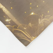 Fantasie Schattige levendige Angelic White Lion Fleece Deken (Hoek)