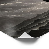 Fantasie Schattige levendige griekse godenwolken Perfect Poster (Hoek)