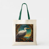 Fantasie Schattige levendige majestueuze grote alb Tote Bag (Achterkant)