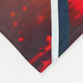 Fantasie Schattige levendige samoerai in rood Fleece Deken (Hoek)