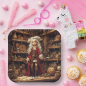 Fantasie Schattige Meisje Pirate Pet Papieren Bordje (Feest)