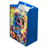 Fantasie Schattige Paardendier Medium Cadeauzakje (Voorkant Gekanteld)