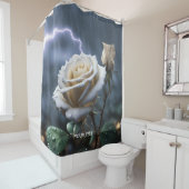 Fantasie Schattige Roos Regenverlichting Douchegordijn (In situ)
