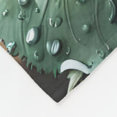 Fantasie Schattige Roos Regenverlichting Fleece Deken (Hoek)