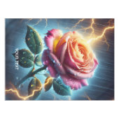 Fantasie Schattige Roos Regenverlichting Tafelkleed (Voorkant (Horizontaal))