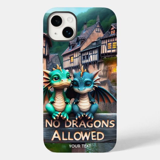 Fantasie Schattige Sad Baby Dragons Case-Mate iPhone Case (Achterkant)